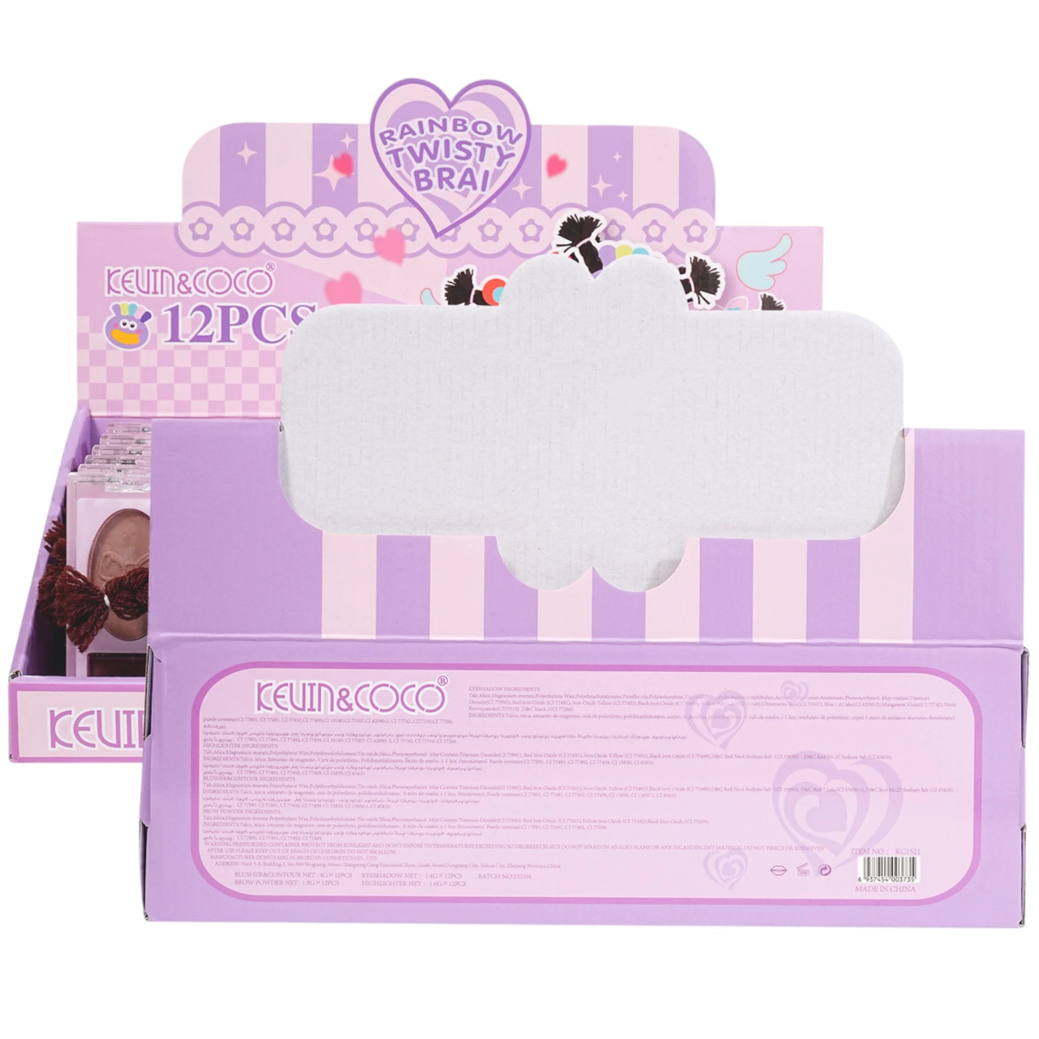 Rainbow Twisty Brai Purple Kevin & Coco | Wholesale Makeup