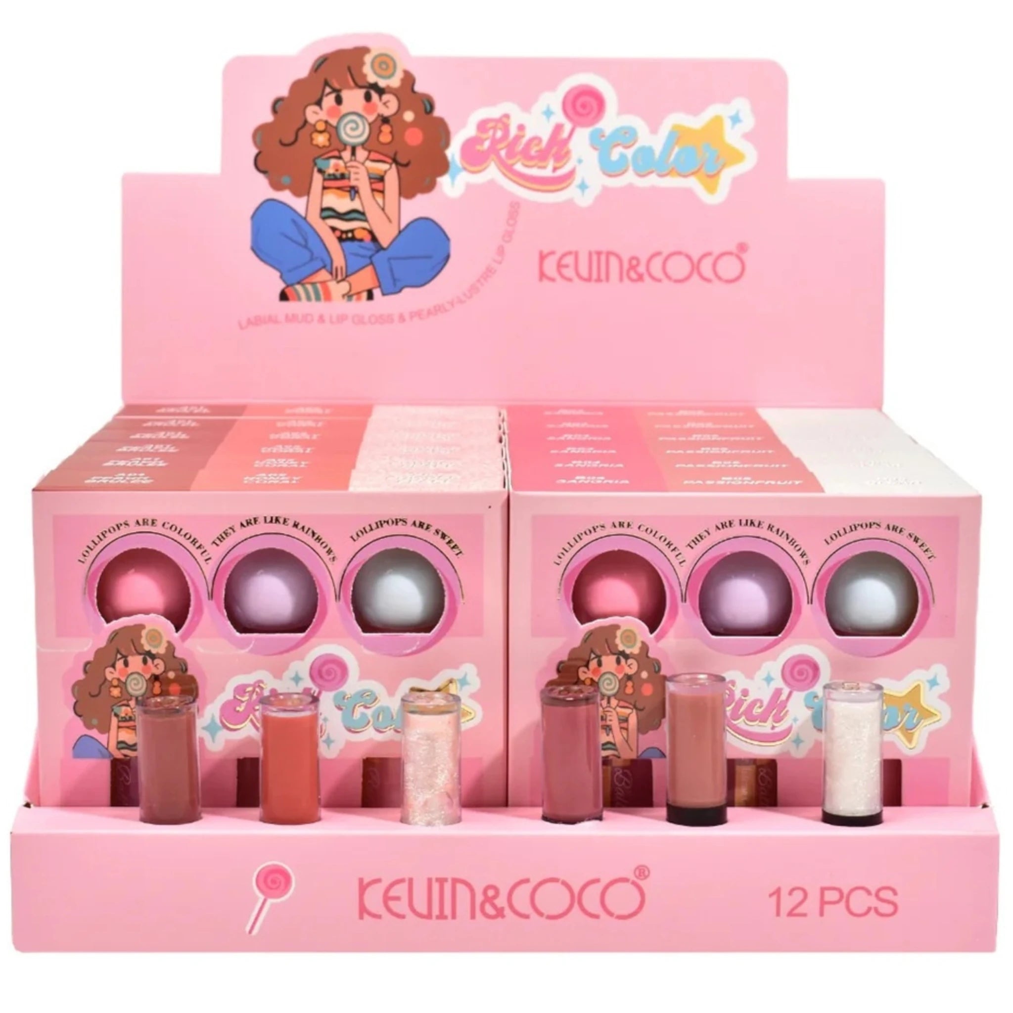 Rich Color Trio Lipgloss Set - Kevin & Coco | Wholesale Makeup