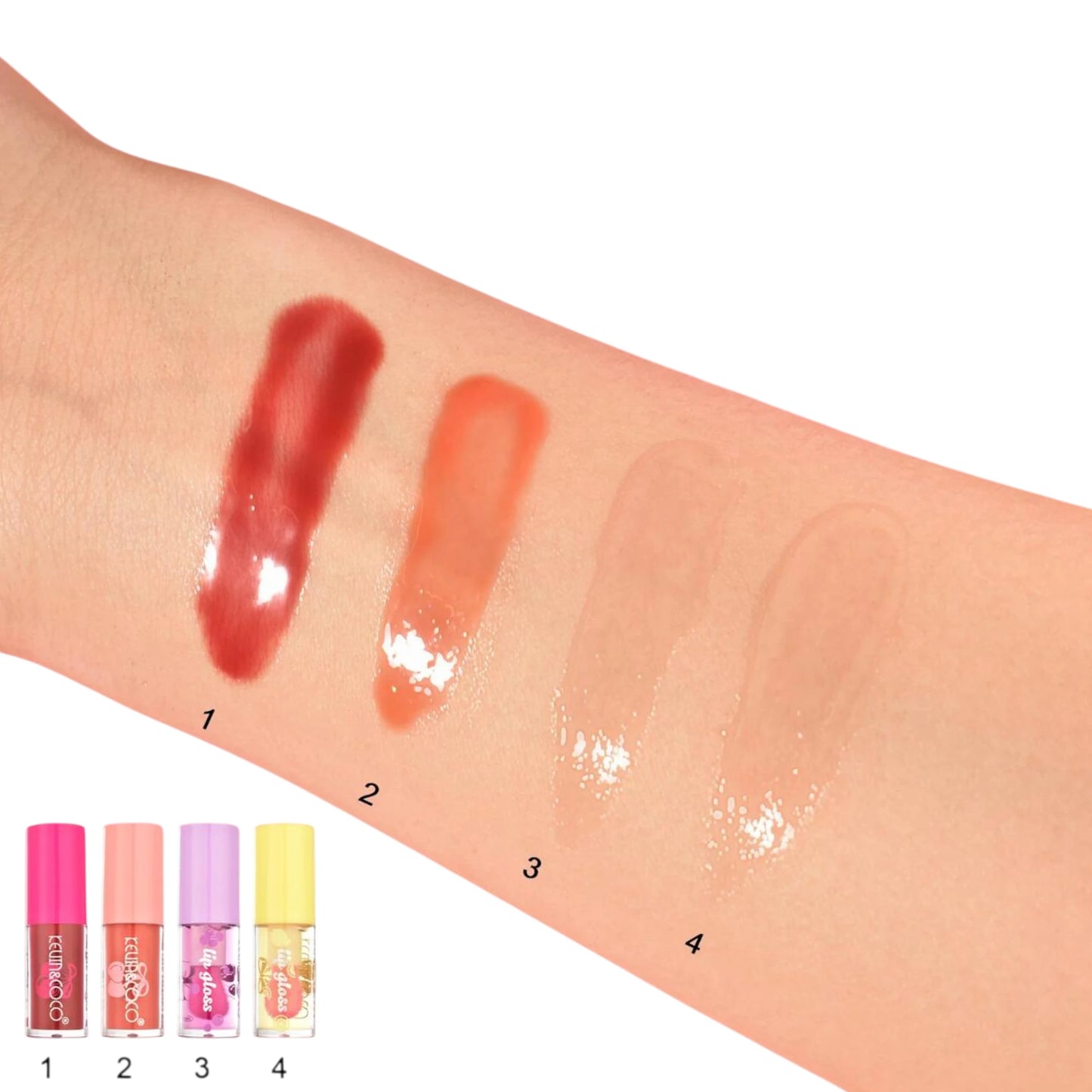 Soda 4pc Lip Gloss - Kevin & Coco | Wholesale Makeup