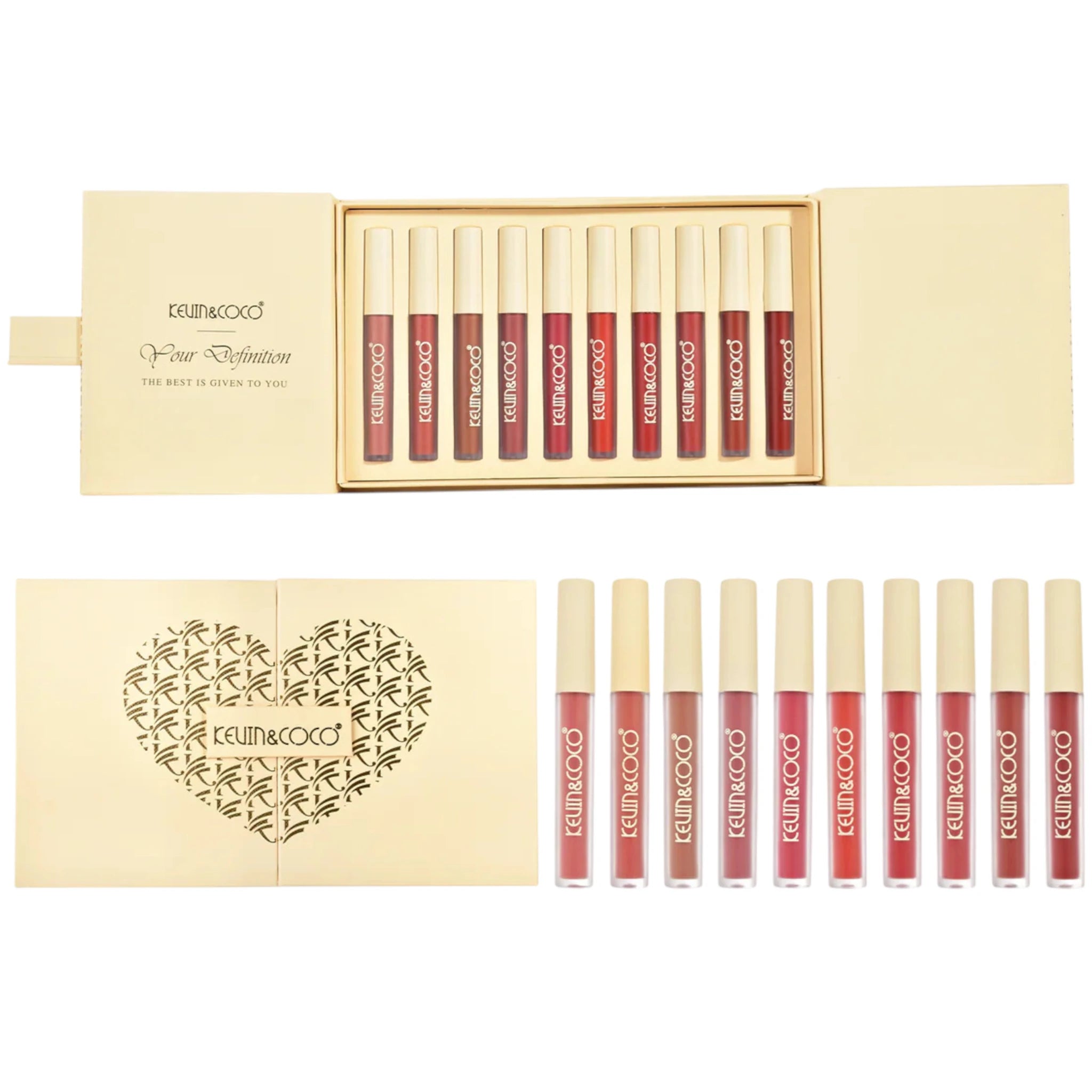 The Kiss Moment 10 Colors Lip Gloss - Kevin & Coco | Wholesale Makeup
