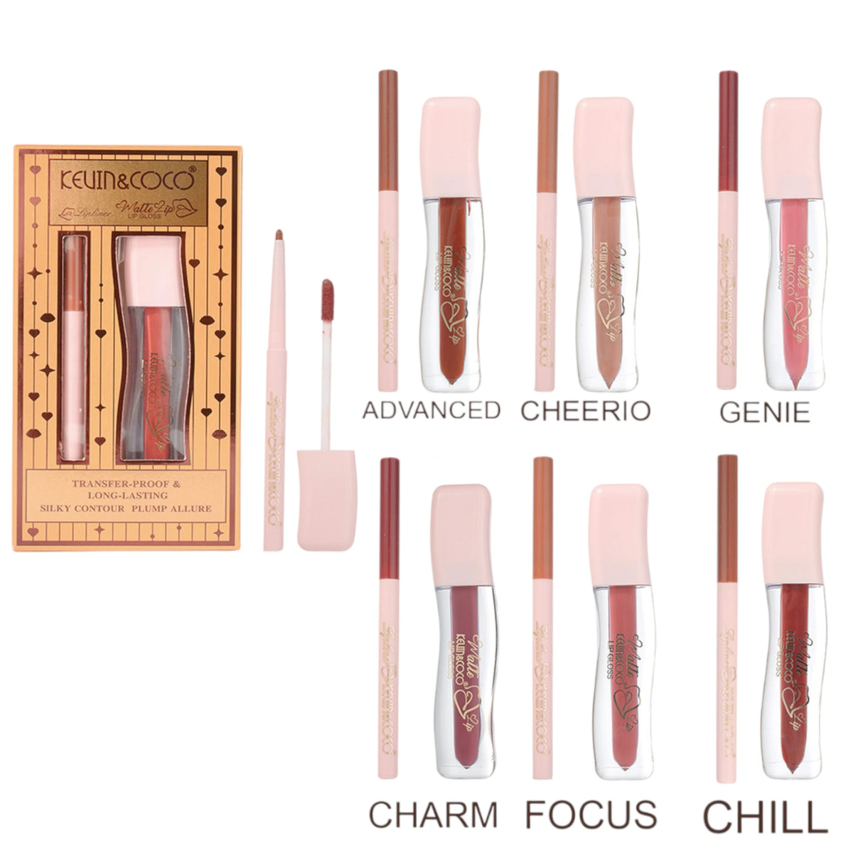 Transfer Proof & Long Lasting Lip Gloss Kevin & Coco | Wholesale Makeup