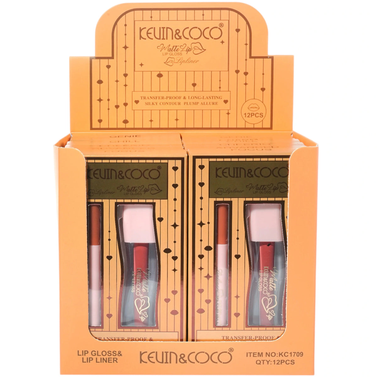 Transfer Proof & Long Lasting Lip Gloss Kevin & Coco | Wholesale Makeup