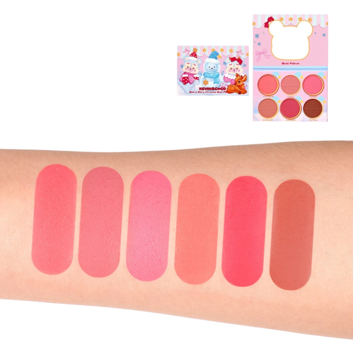 Bear-y Merry Christmas Blush Palette Kevin & Coco | Wholesale Makeup