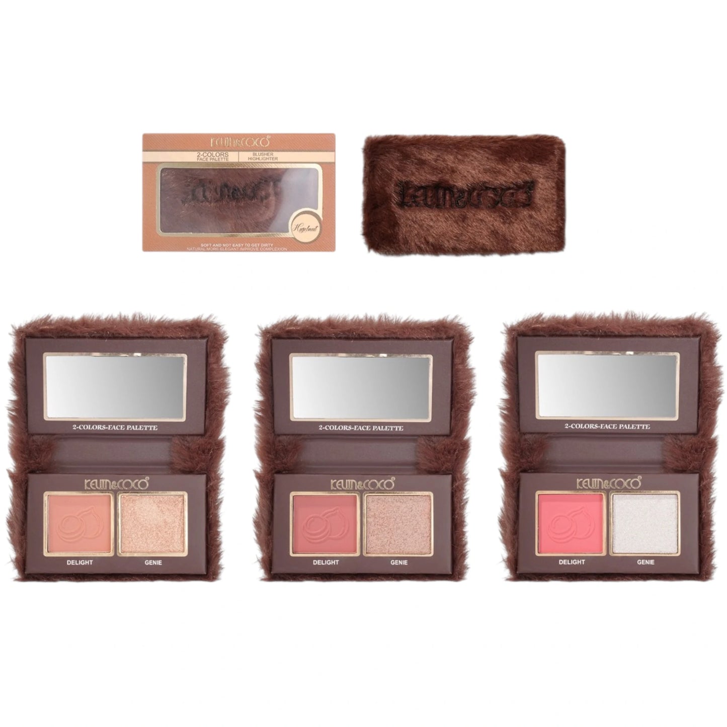 Hazelnut Blusher Highlighter - Kevin & Coco | Wholesale Makeup