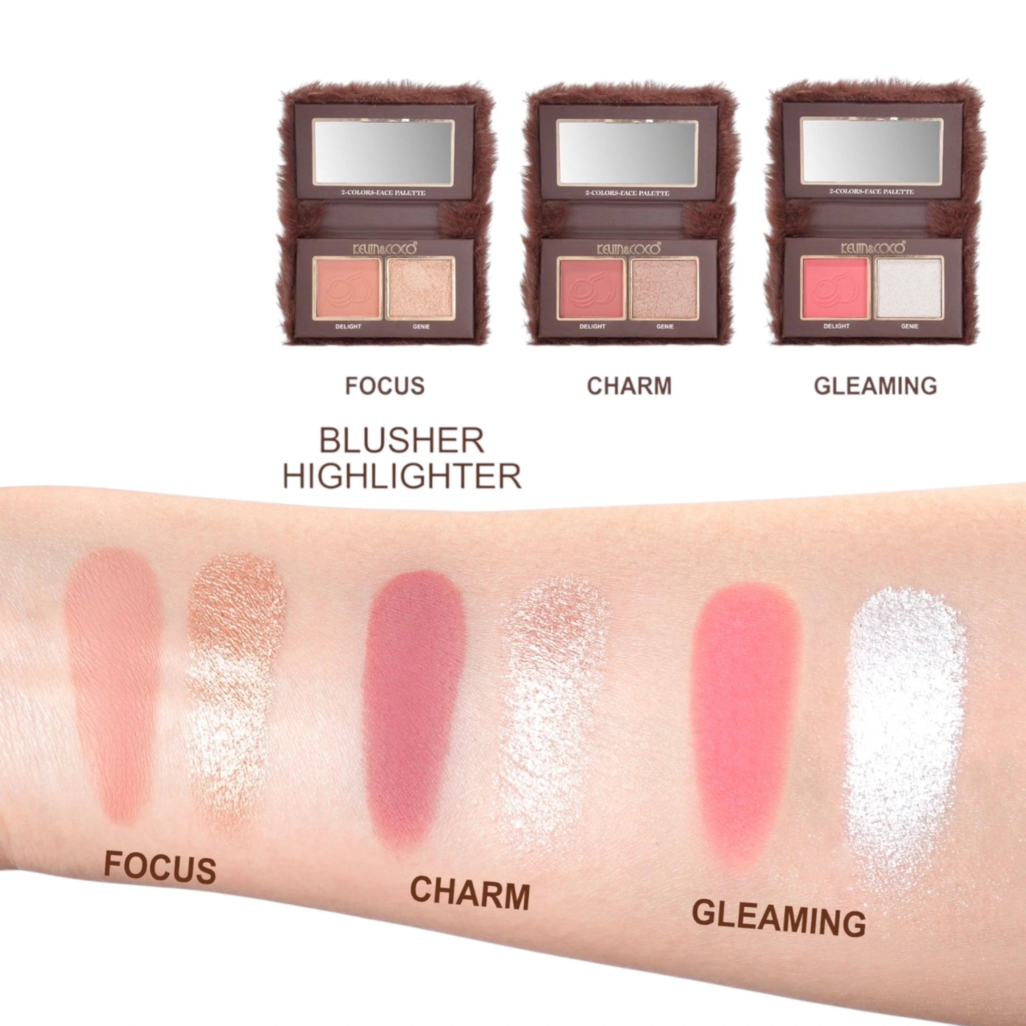 Hazelnut Blusher Highlighter - Kevin & Coco | Wholesale Makeup