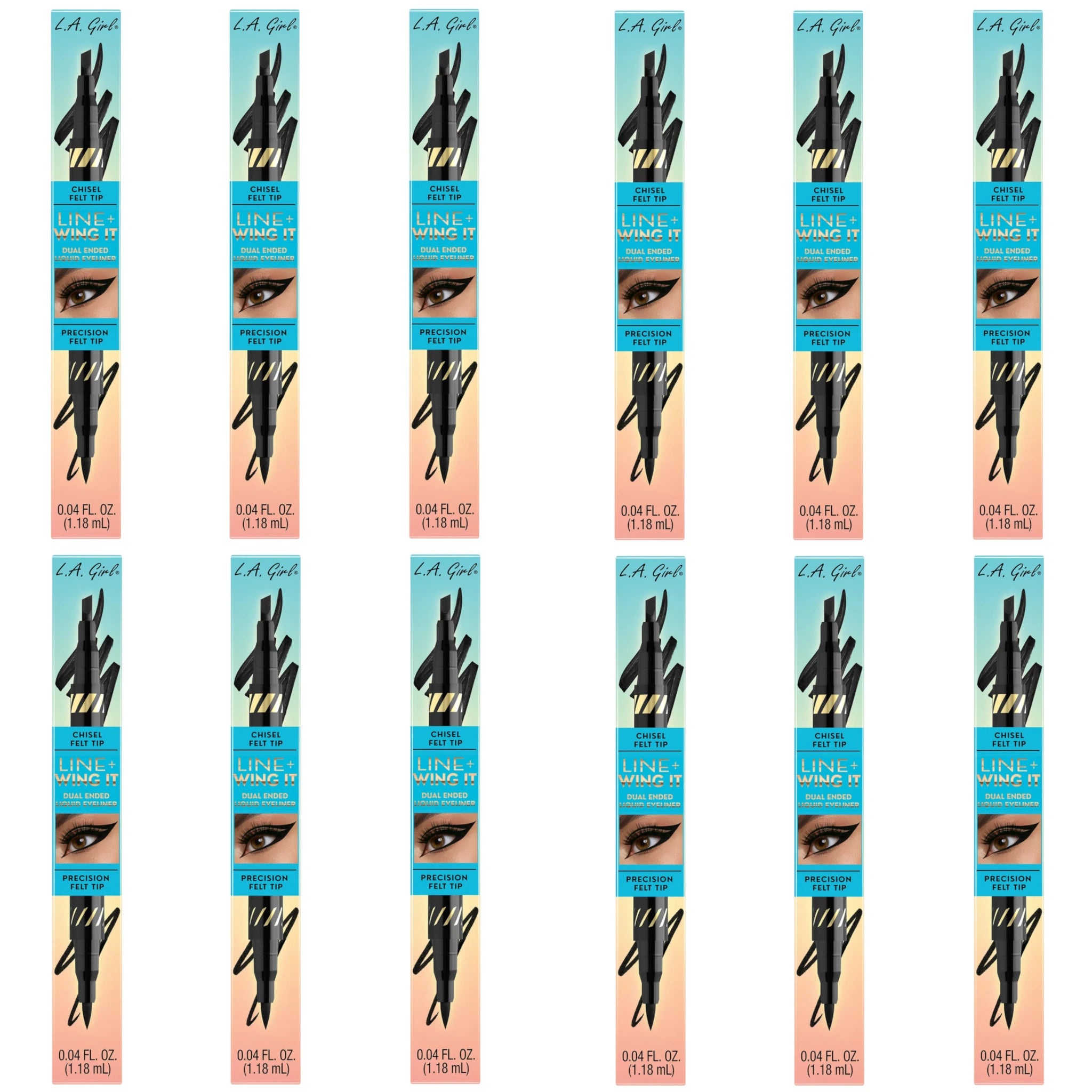 Dual Ended Liquid Eyeliner Black - L.A. Girl | Wholesale Makeup