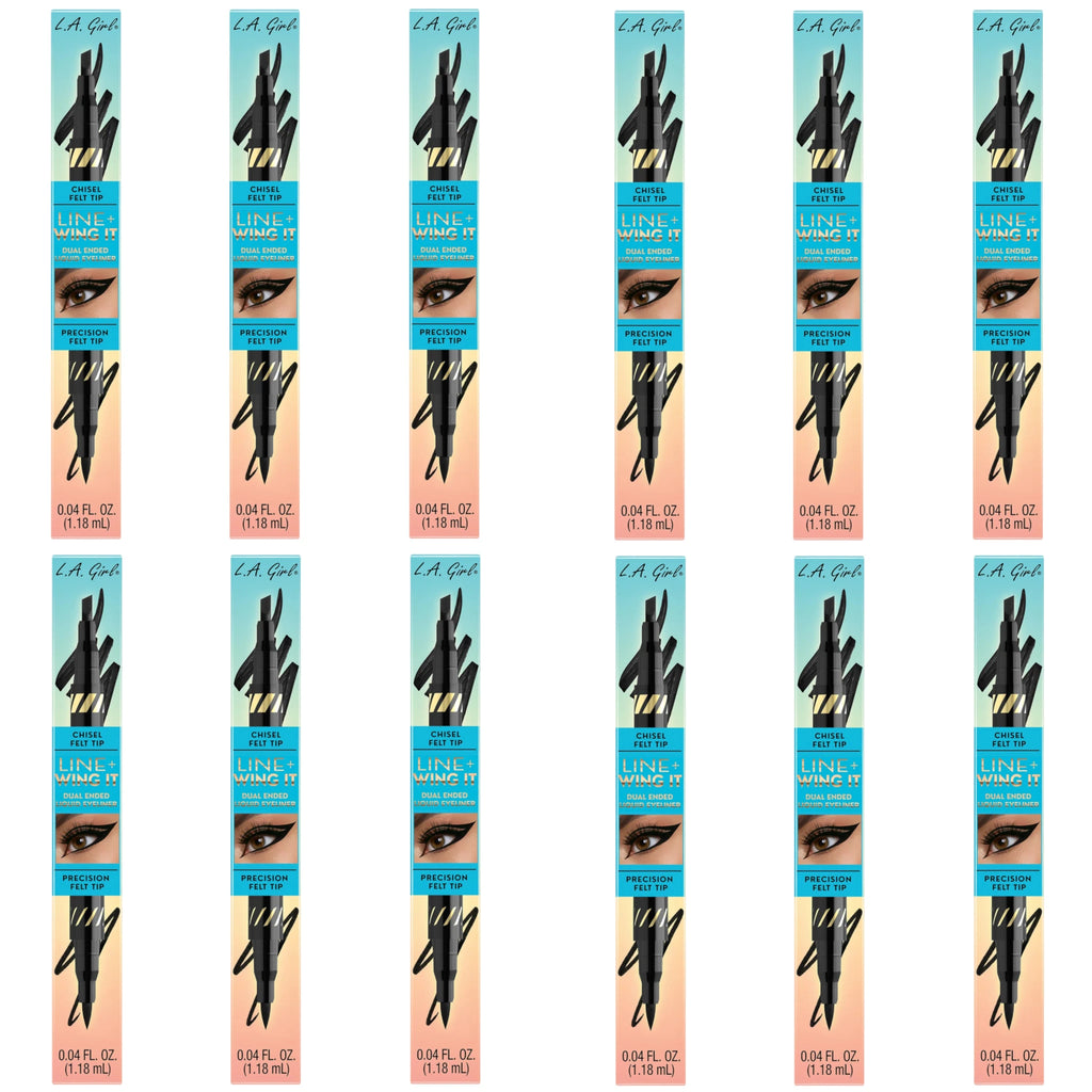 Dual Ended Liquid Eyeliner Black - L.A. Girl | Wholesale Makeup