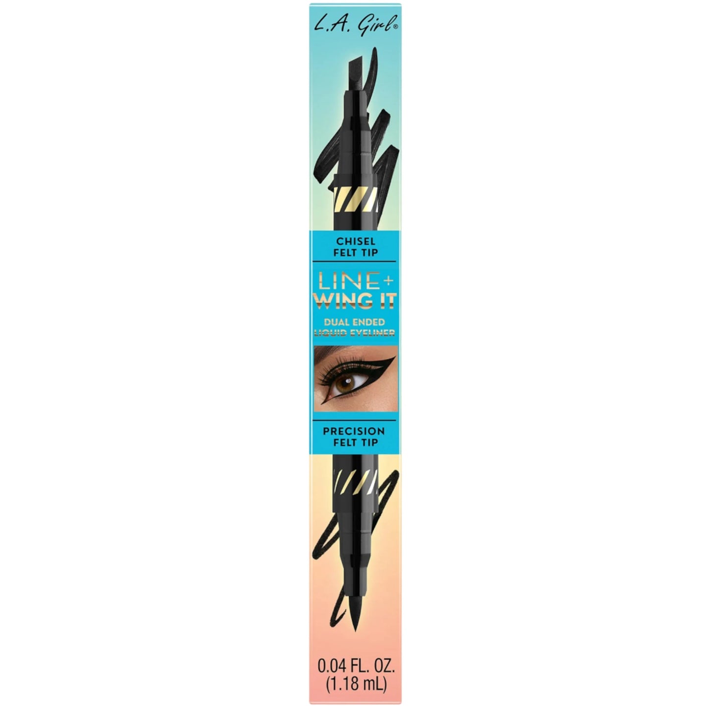 Dual Ended Liquid Eyeliner Black - L.A. Girl | Wholesale Makeup