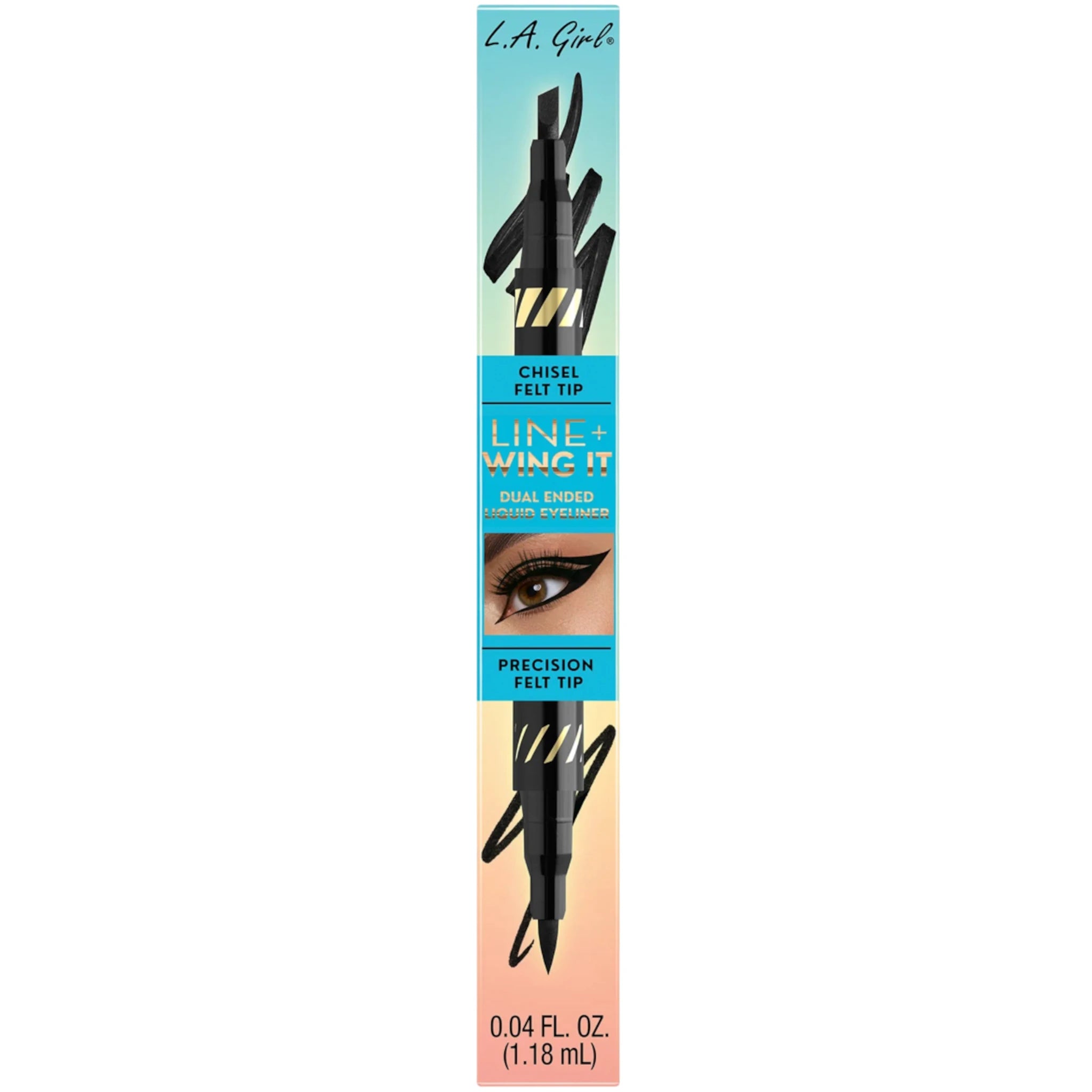 Dual Ended Liquid Eyeliner Black - L.A. Girl | Wholesale Makeup
