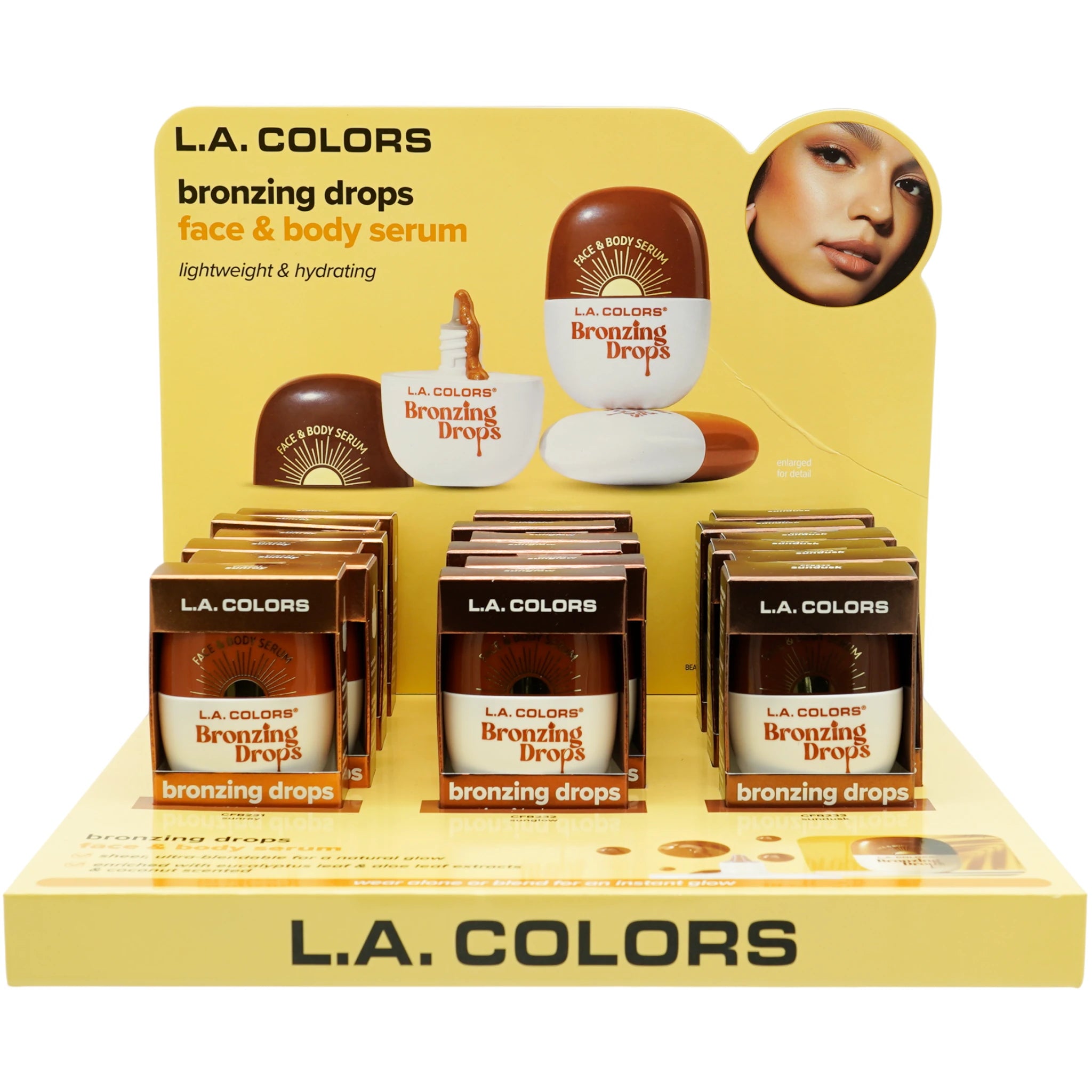 Bronzing Drops - Face & Body Serum L.A. Colors | Wholesale Makeup