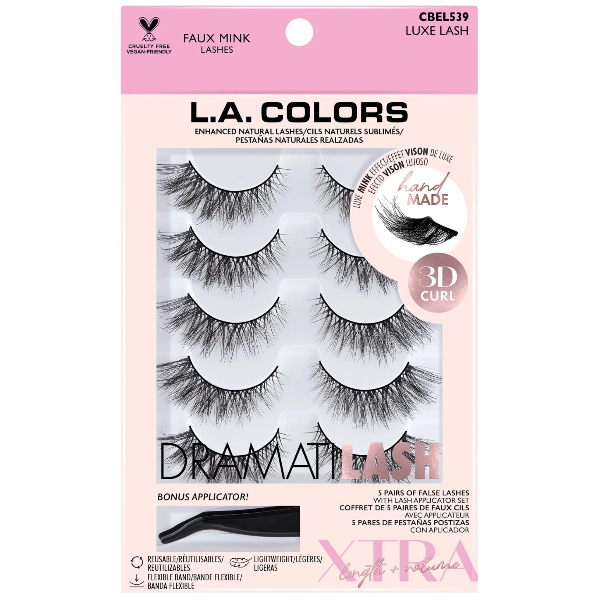 Dramatilash Faux Mink Lashes Luxe Lash L.A. Colors | Wholesale Makeup
