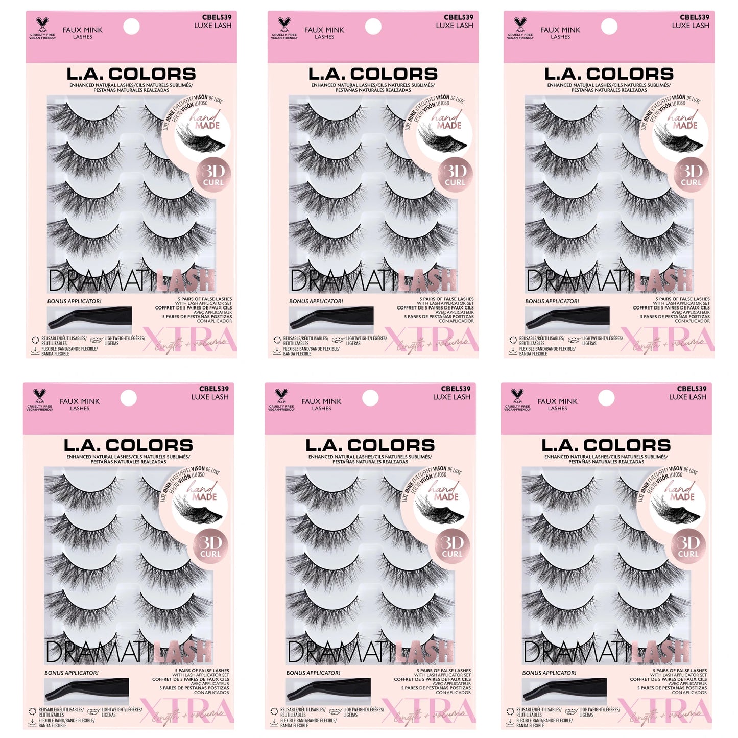 Dramatilash Faux Mink Lashes Luxe Lash L.A. Colors | Wholesale Makeup