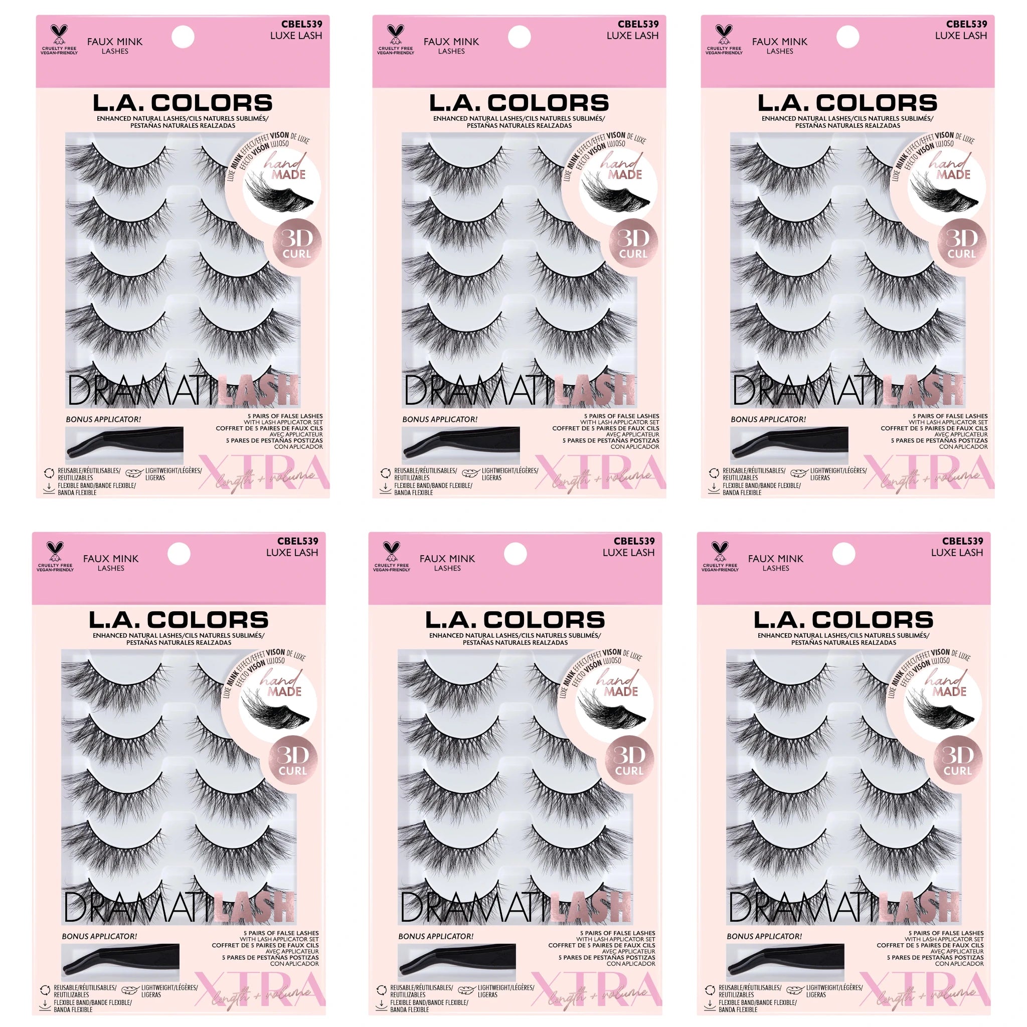 Dramatilash Faux Mink Lashes Luxe Lash L.A. Colors | Wholesale Makeup
