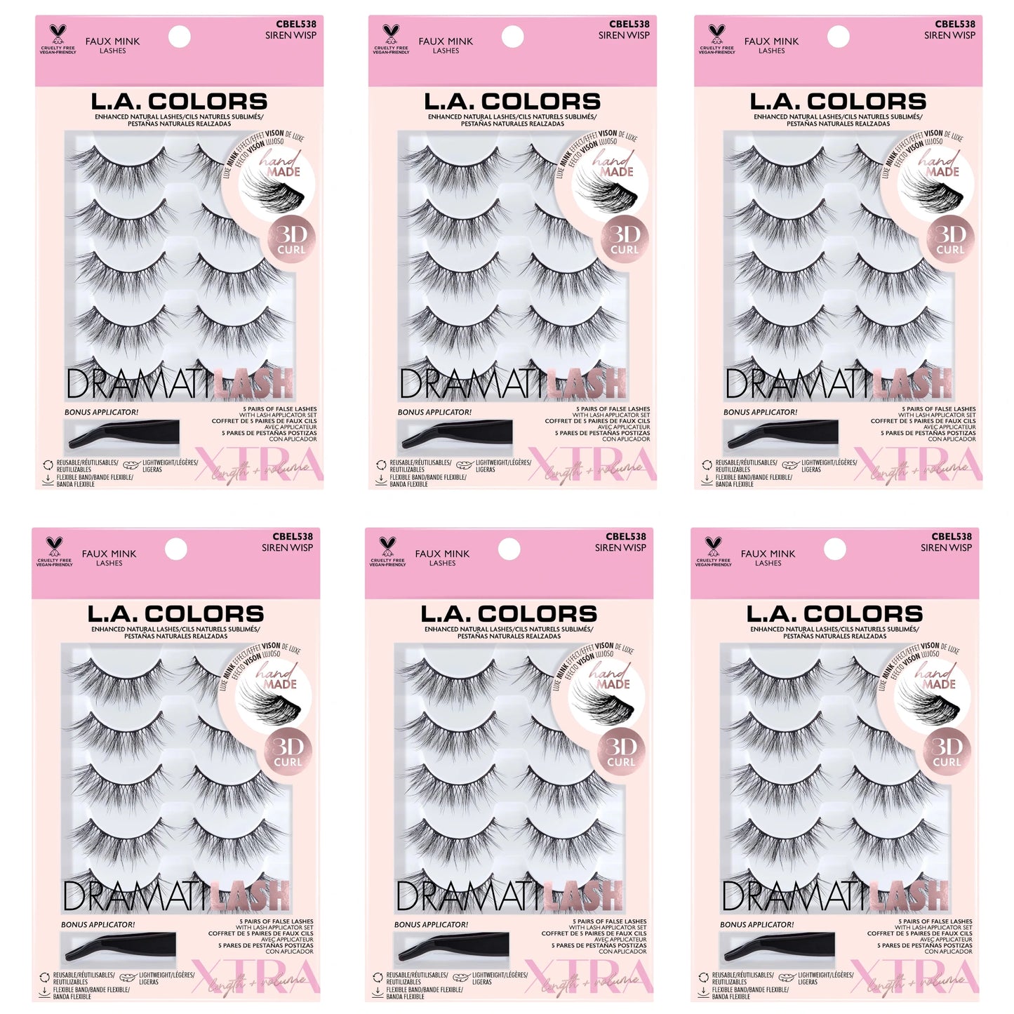 Dramatilash Faux Mink Lashes Siren Wisp L.A. Colors | Wholesale Makeup
