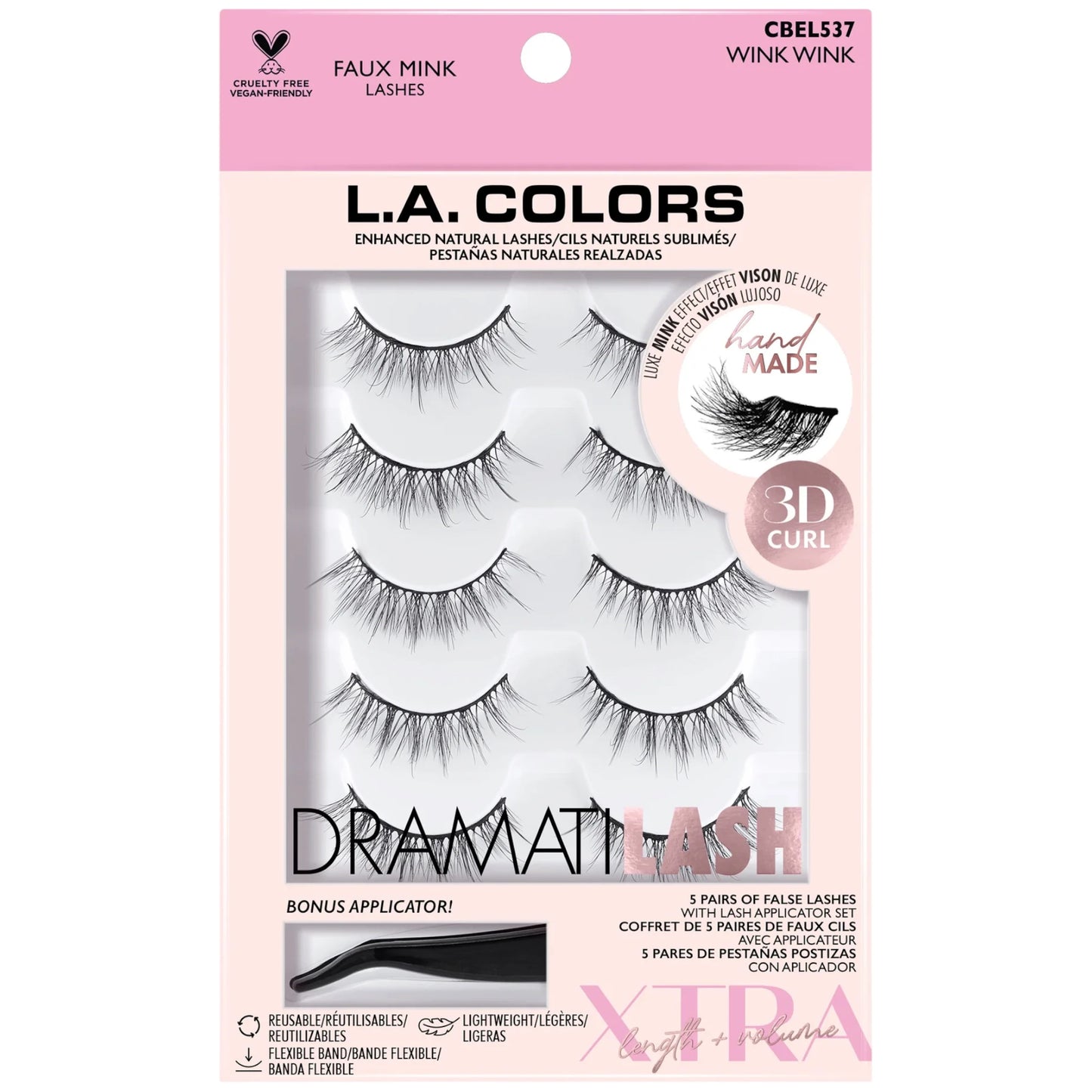 Dramatilash Faux Mink Lashes Wink Wink L.A. Colors | Wholesale Makeup