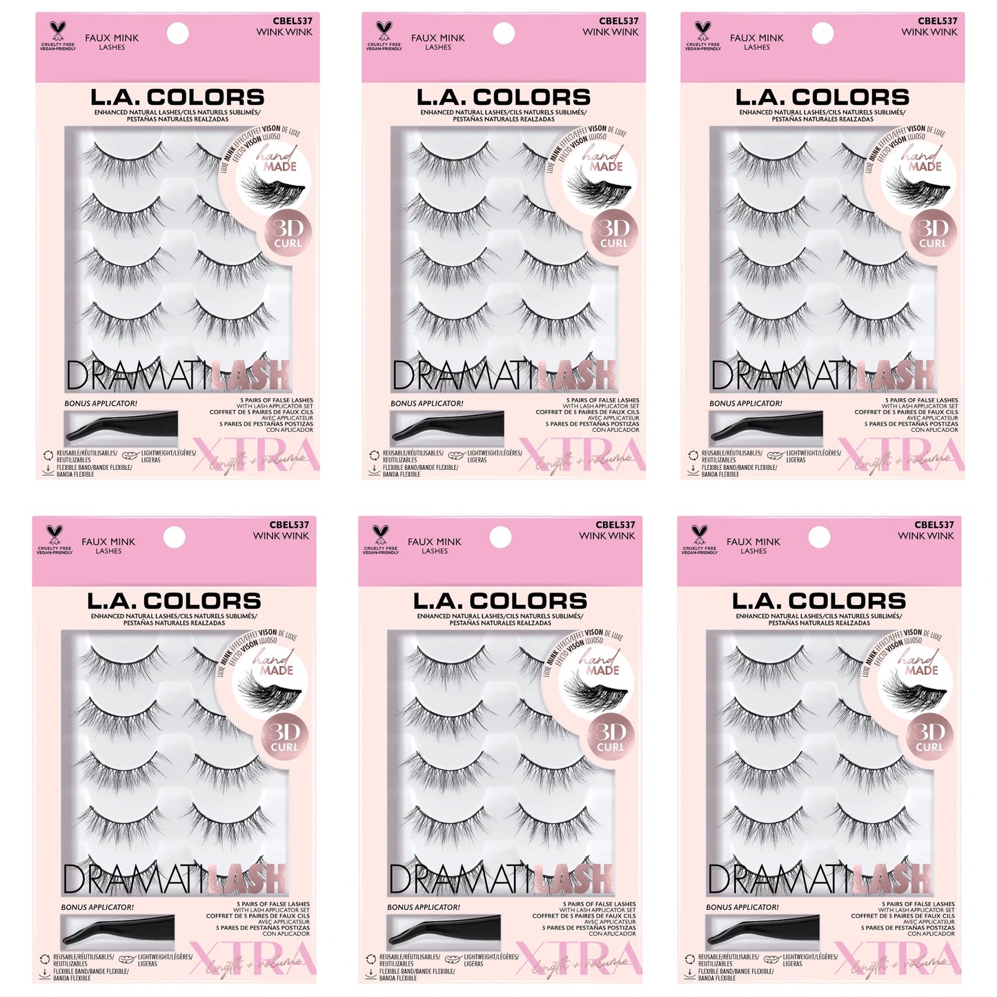 Dramatilash Faux Mink Lashes Wink Wink L.A. Colors | Wholesale Makeup