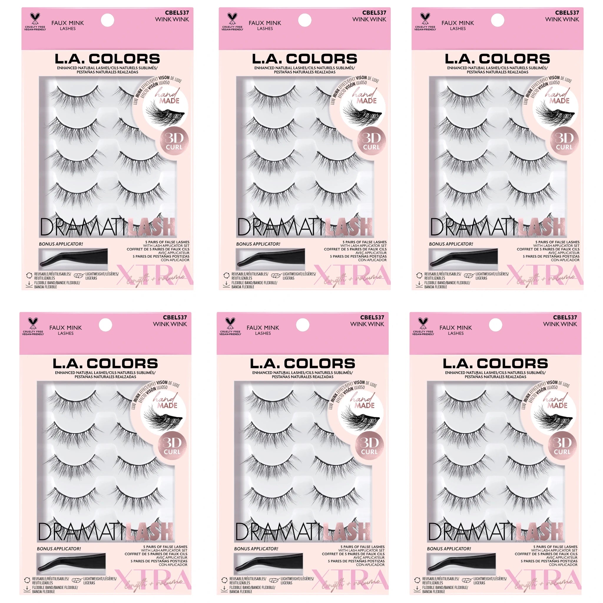 Dramatilash Faux Mink Lashes Wink Wink L.A. Colors | Wholesale Makeup