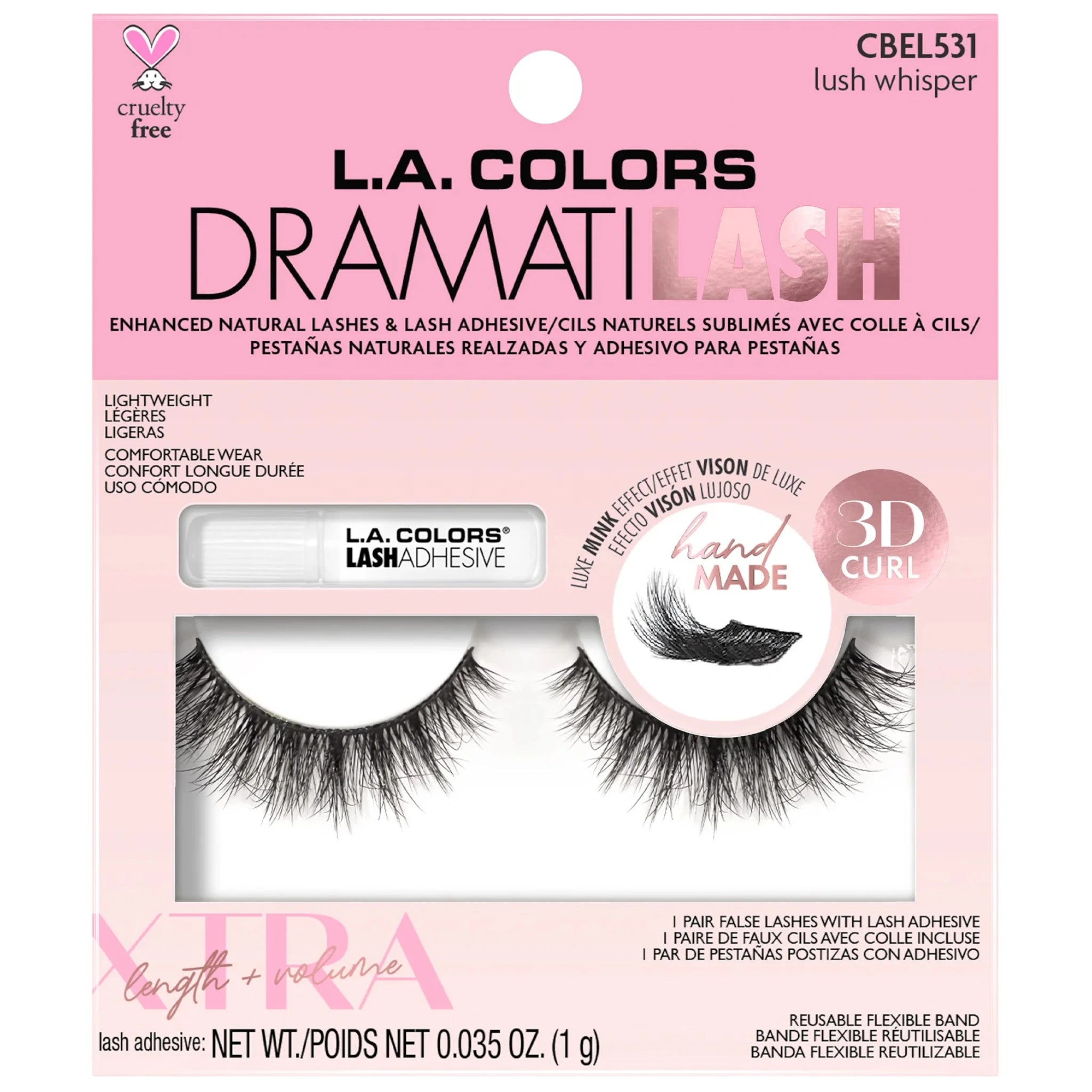 Dramatilash Lux Mink 3d Curl L.a. Colors | Wholesale Makeup
