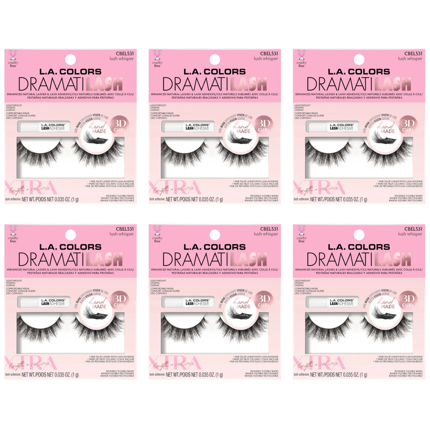 Dramatilash Lux Mink 3d Curl L.a. Colors | Wholesale Makeup