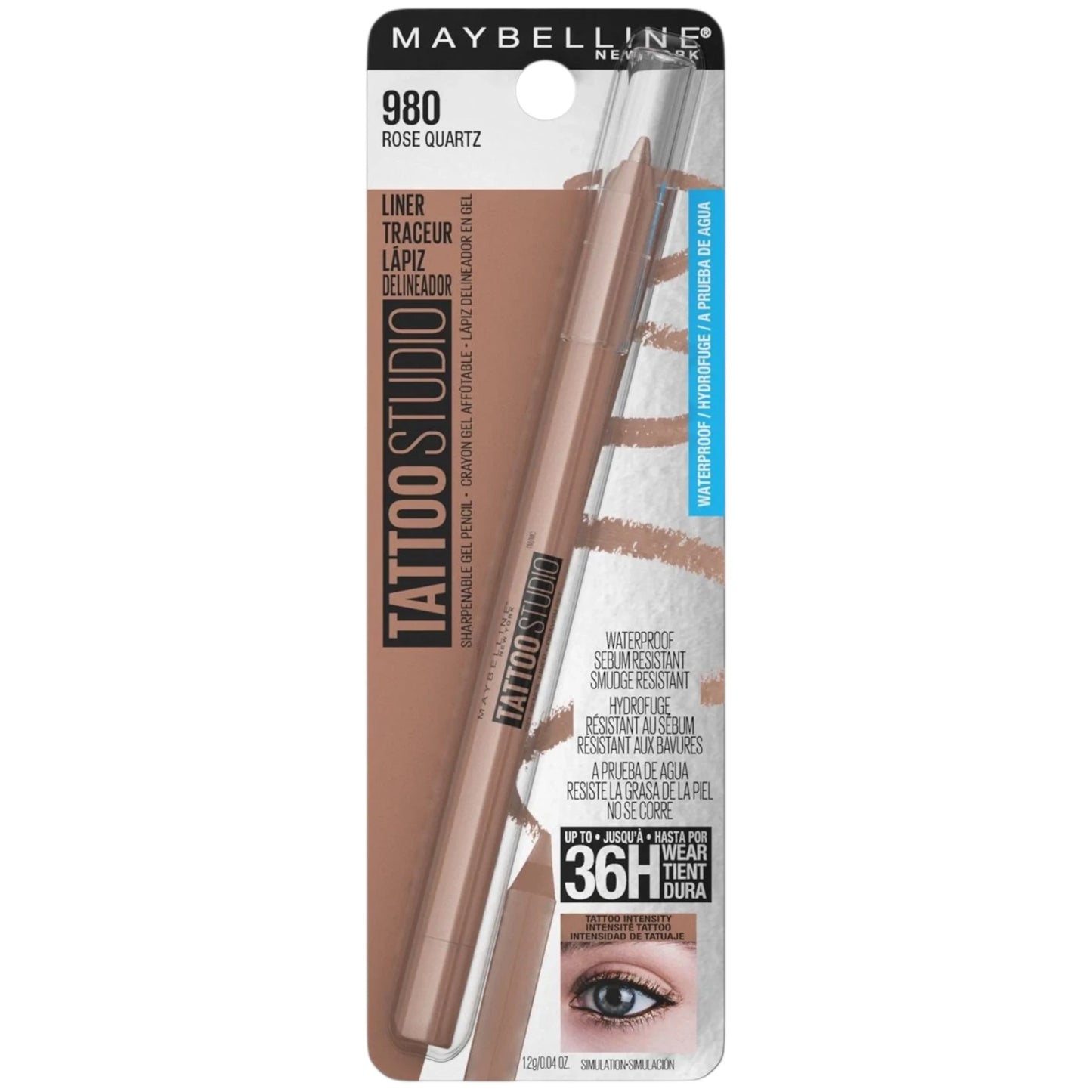 Tattoo Studio Sharpenable Eyeliner #980 Maybelline | Wholesale Makeup