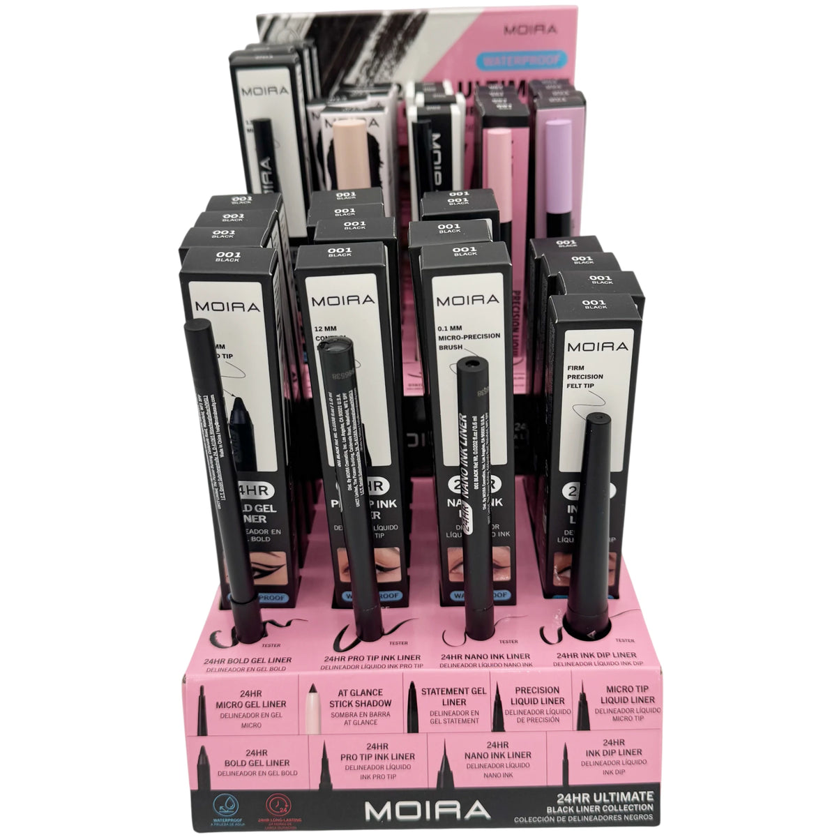 24hr Ultimate - Black Liner Collection Moira Beauty | Wholesale Makeup