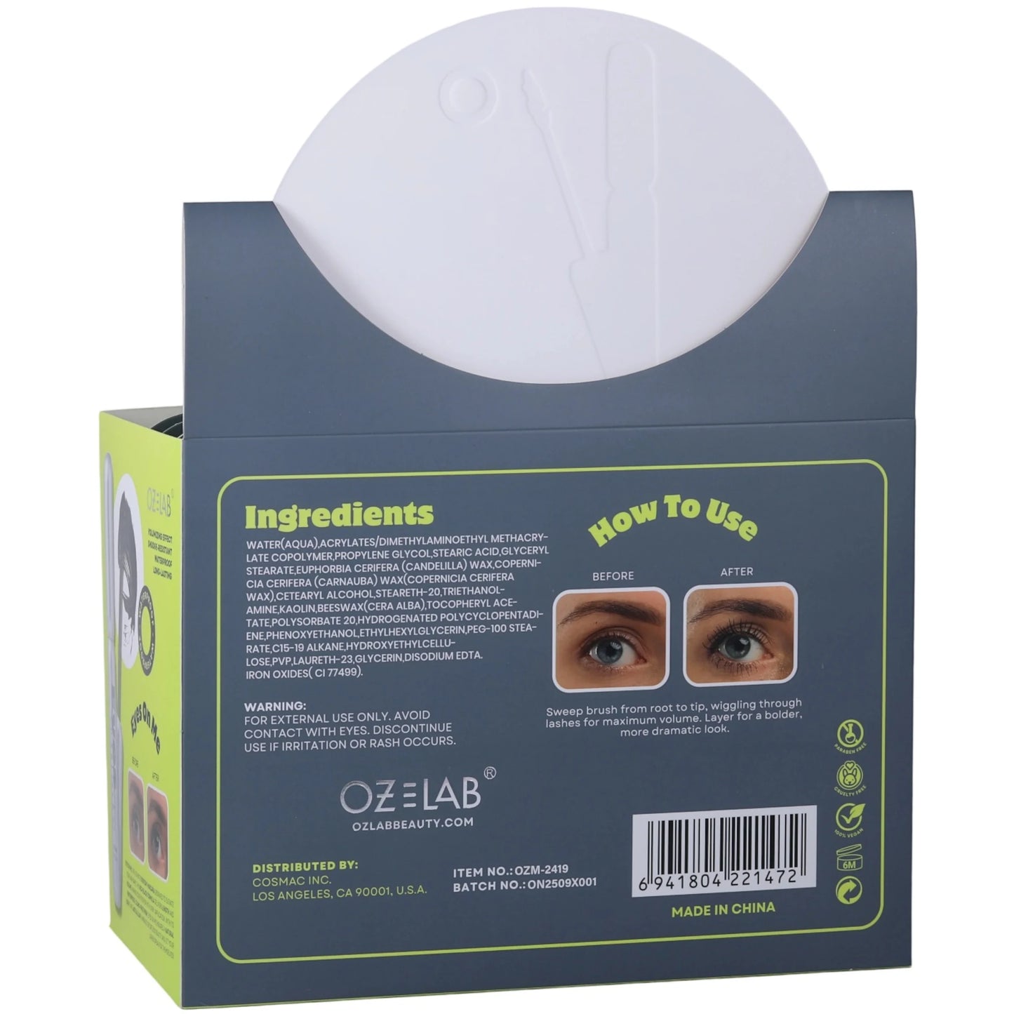 Eyes On Me Volume Mascara Oz Lab | Wholesale Makeup