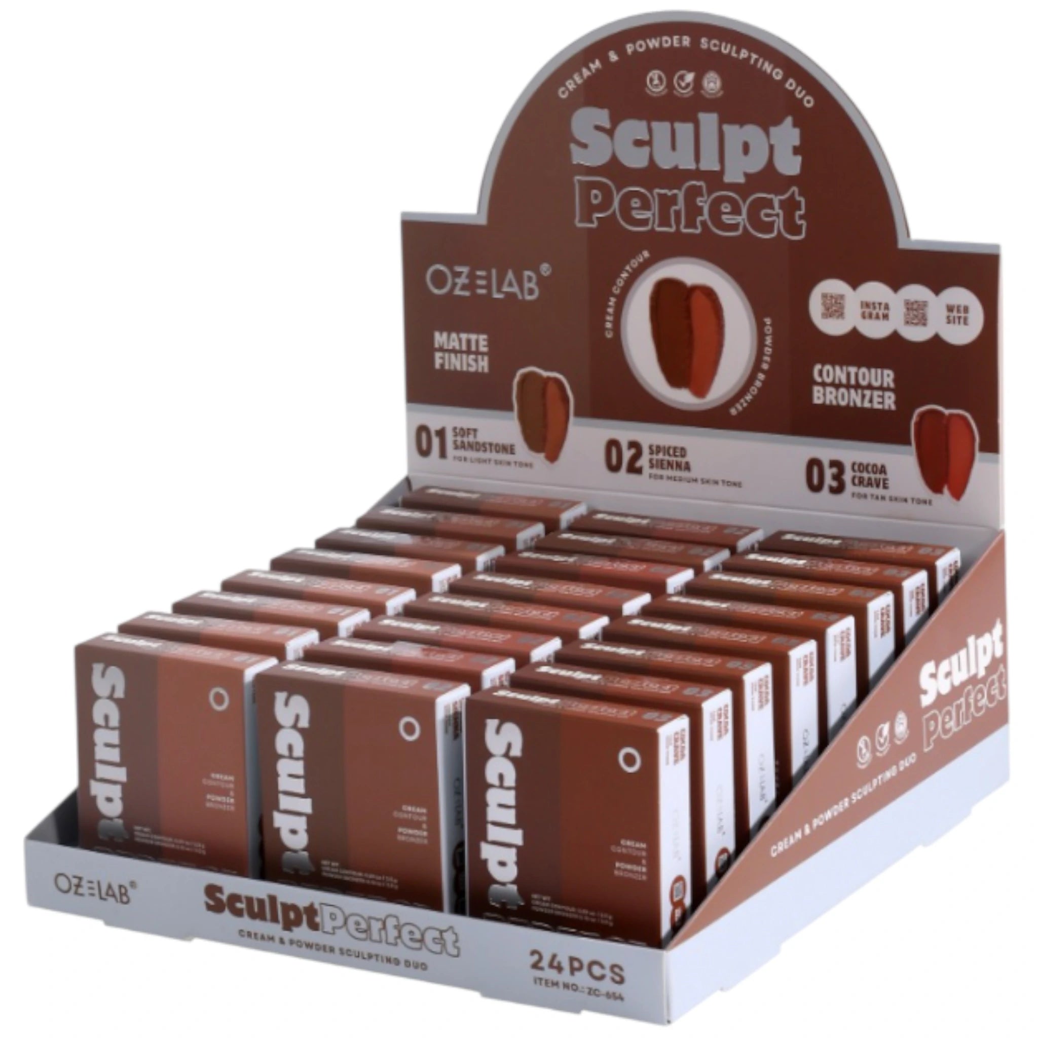 Sculpt Perfect Cream & Powder Sculpting Duo Oz Lab | Wholesale Makeup