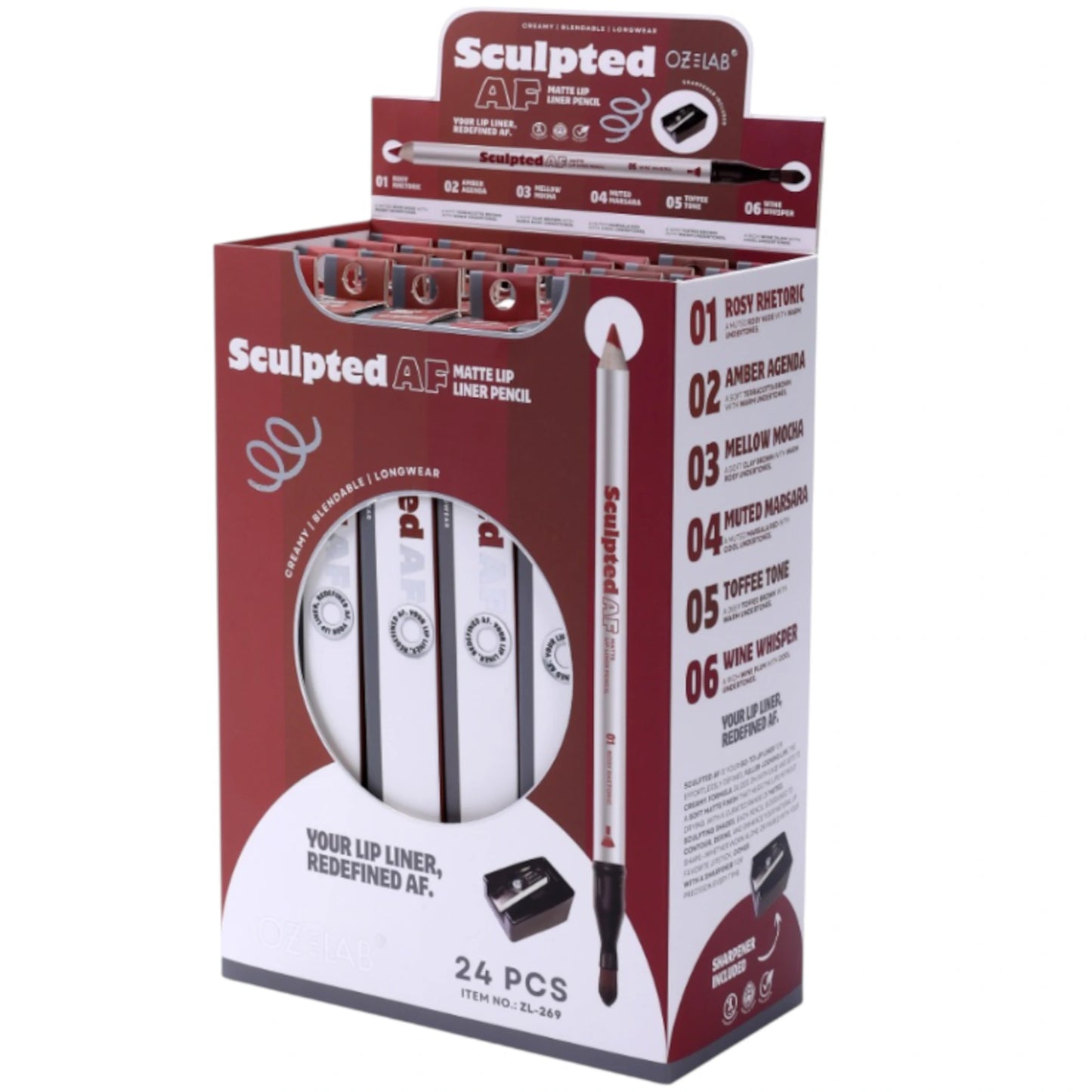 Sculpted Af Lip Liner Pencil Oz Lab | Wholesale Makeup