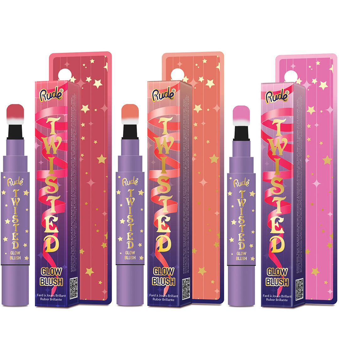 Twisted Glow Blush Assorted Rude Cosmetics | Wholesale Makeup
