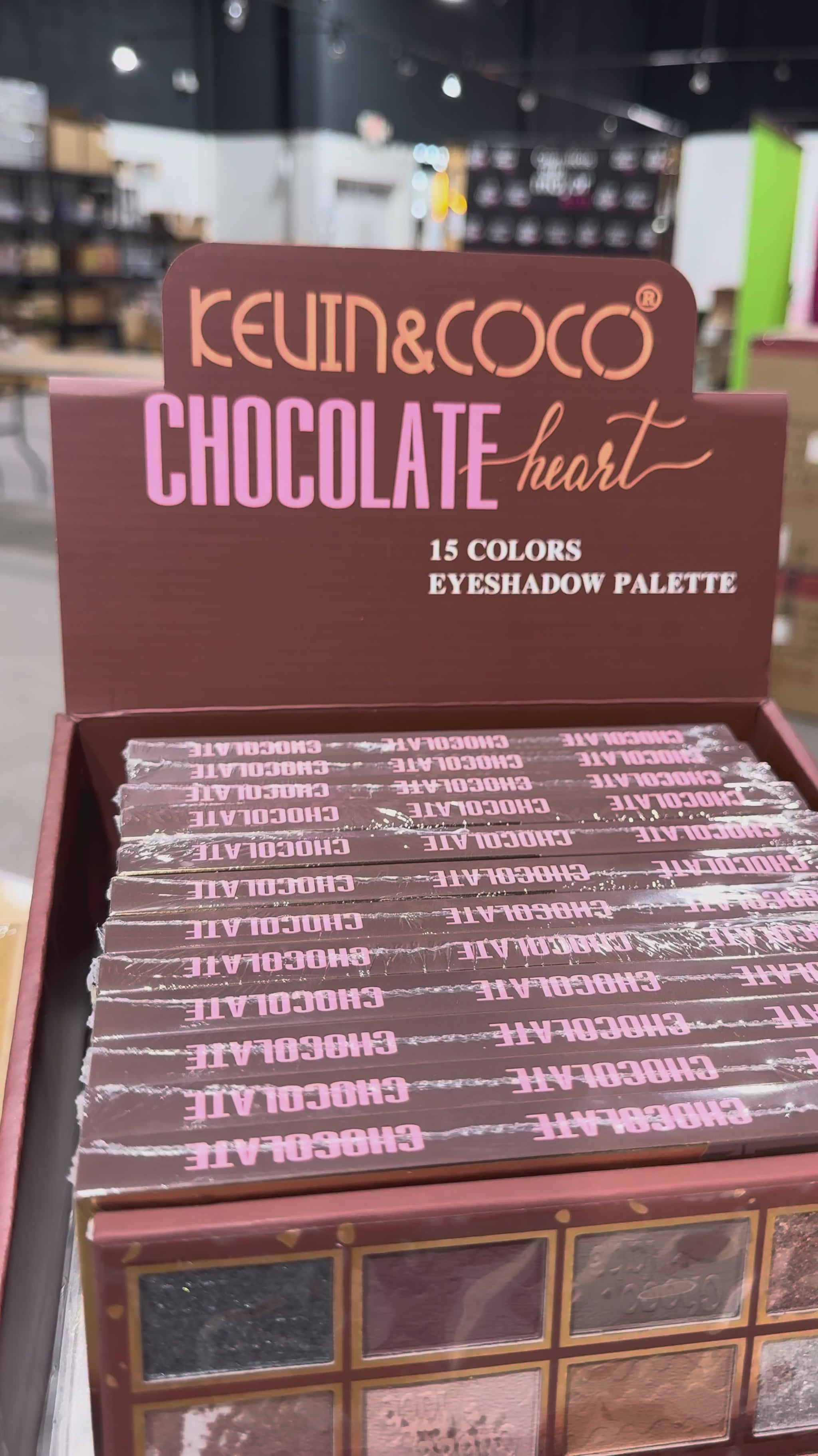 Chocolate Heart Eyeshadow Palette Kevin & Coco | Wholesale Makeup