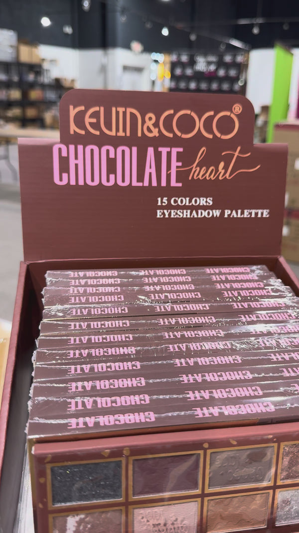Chocolate Heart Eyeshadow Palette Kevin & Coco | Wholesale Makeup