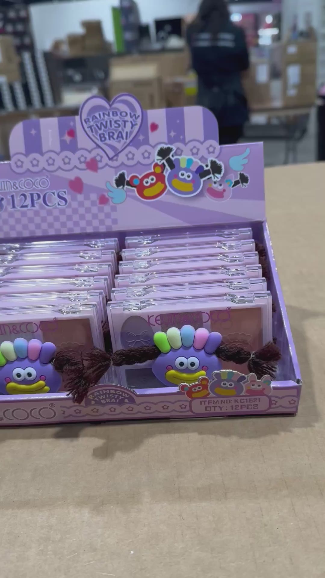 Rainbow Twisty Brai Purple Kevin & Coco | Wholesale Makeup