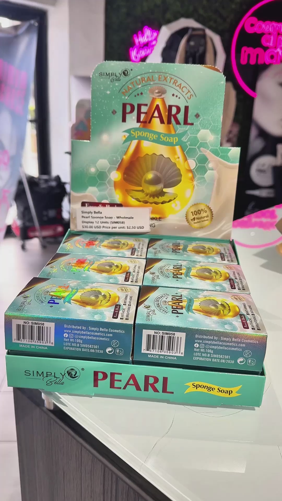 Pearl Sponge Soap - Simply Bella | Wholesale Makeup