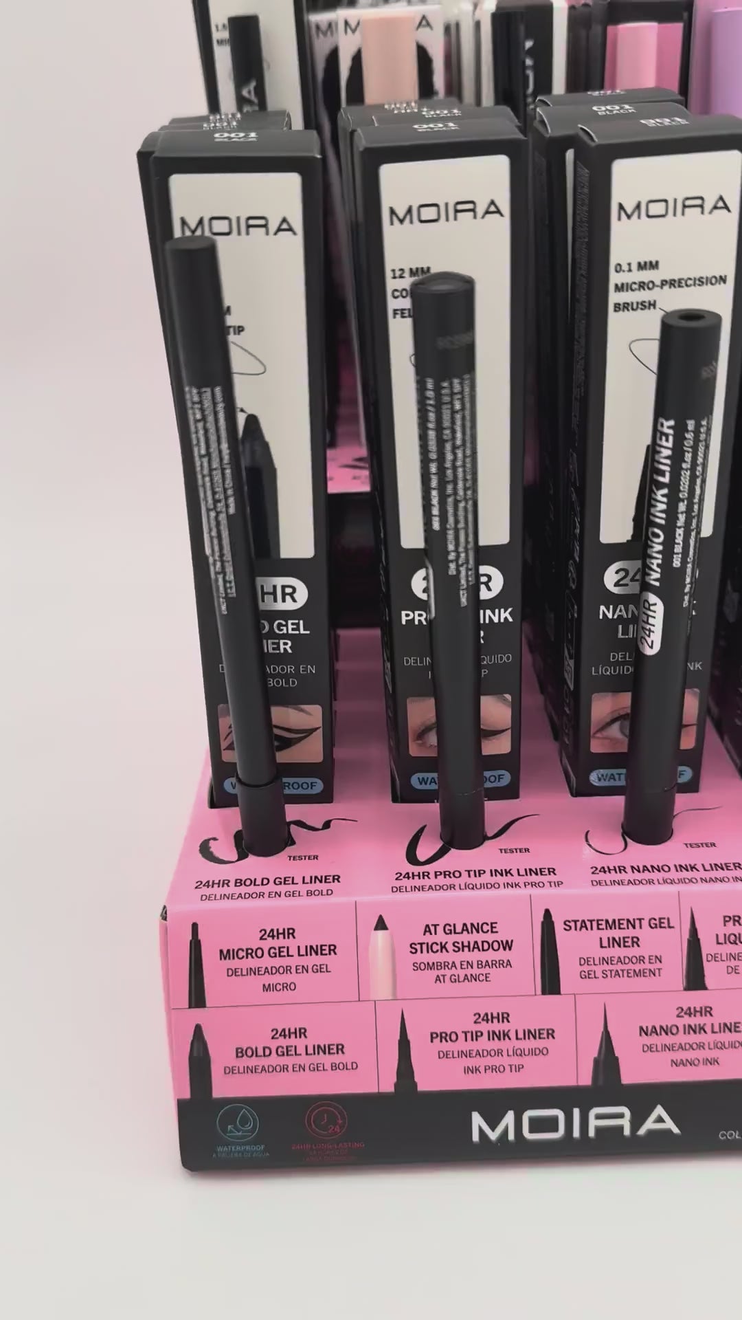 24hr Ultimate - Black Liner Collection Moira Beauty | Wholesale Makeup
