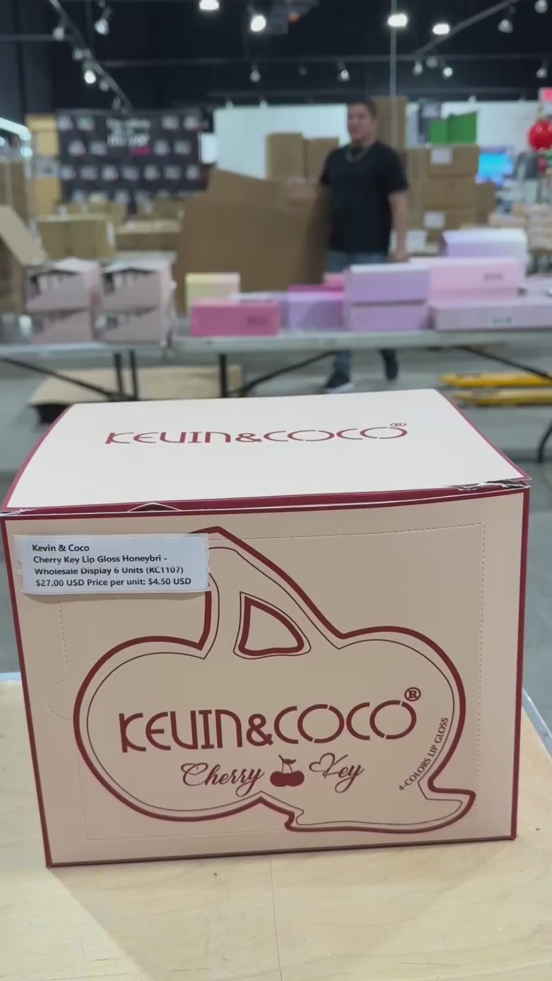 Cherry Key Lip Gloss Honeybri - Kevin & Coco | Wholesale Makeup