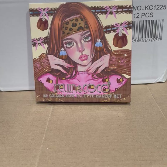 59 Colors Face Palette Makeup Kevin & Coco | Wholesale Makeup