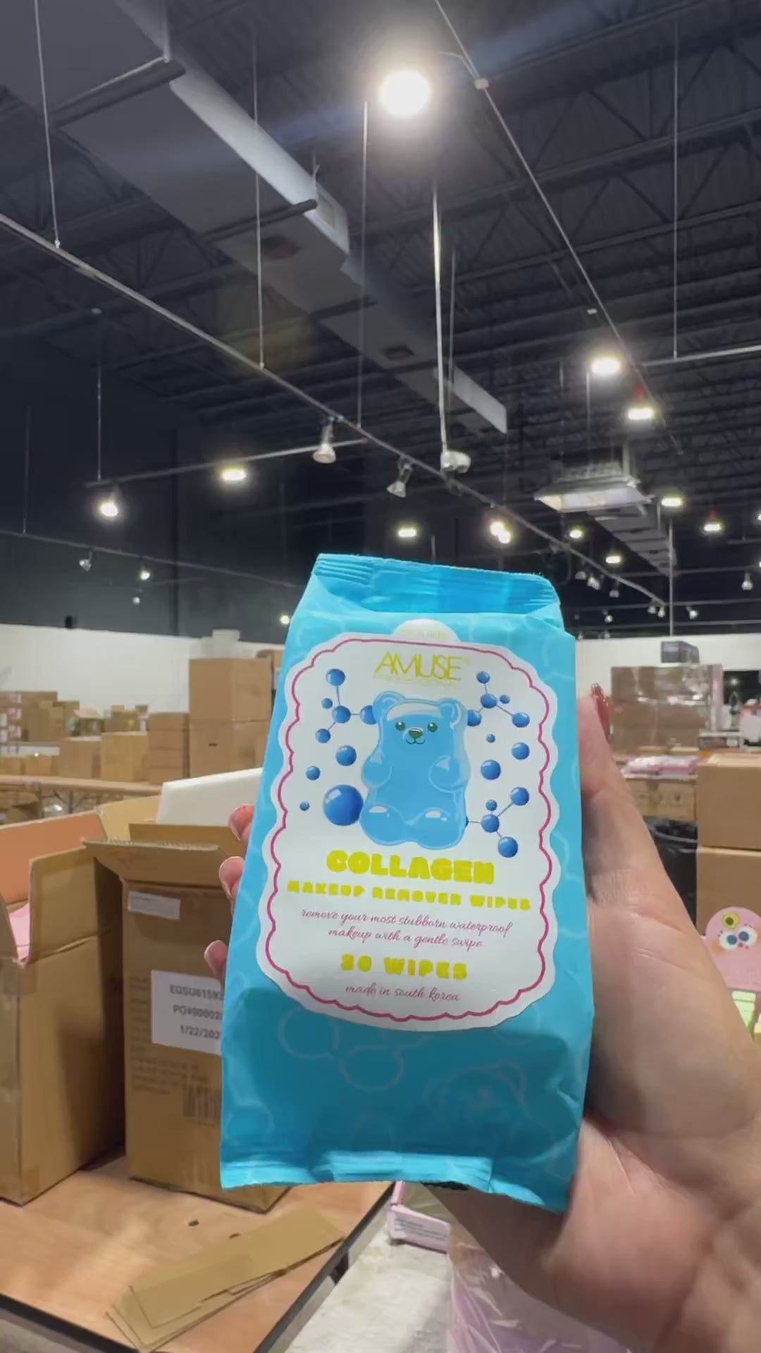 Makeup Remover Wipes Collagen Amuse | Wholesale Makeup