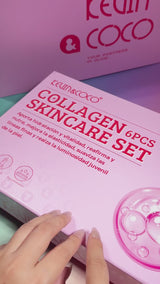 Collagen 6 Pcs Skin Care Set Kevin & Coco | Wholesale Makeup