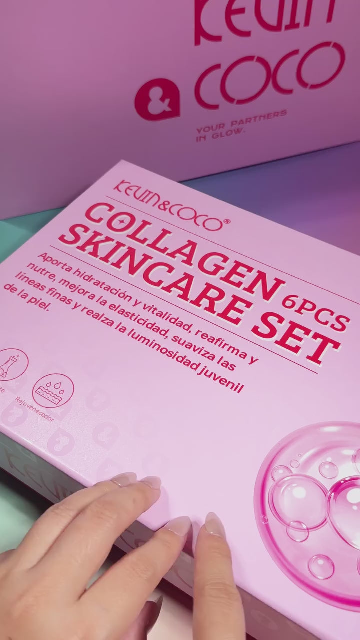 Collagen 6 Pcs Skin Care Set Kevin & Coco | Wholesale Makeup