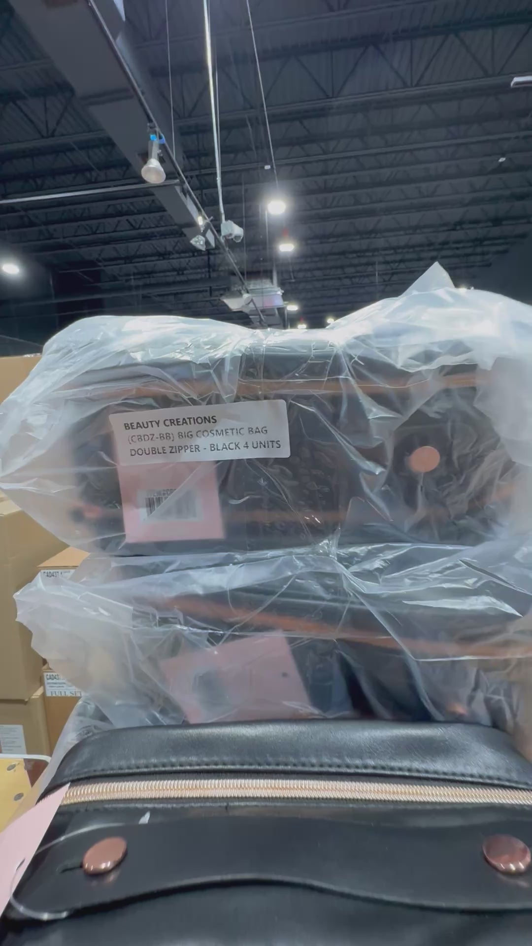 Big Cosmetic Bag Double Zipper Beauty Creations | Wholesale Makeup