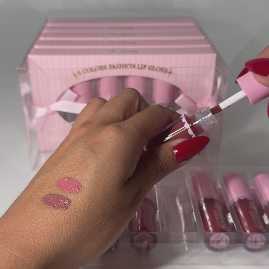 6 Colors Fashion Lip Gloss - Kevin & Coco | Wholesale Makeup