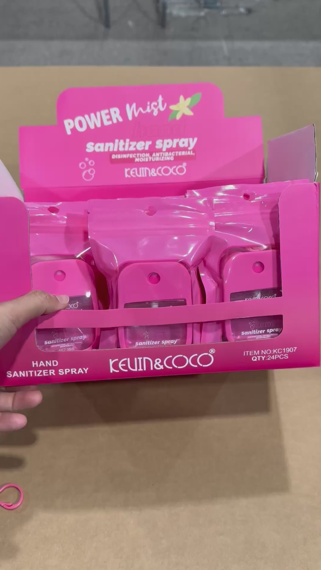 Hand Sanitizer Spray Vanilla Kevin & Coco | Wholesale Makeup