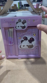 Bamboo Eyeshadow Palette With Brushes Kevin & Coco | Wholesale Makeup