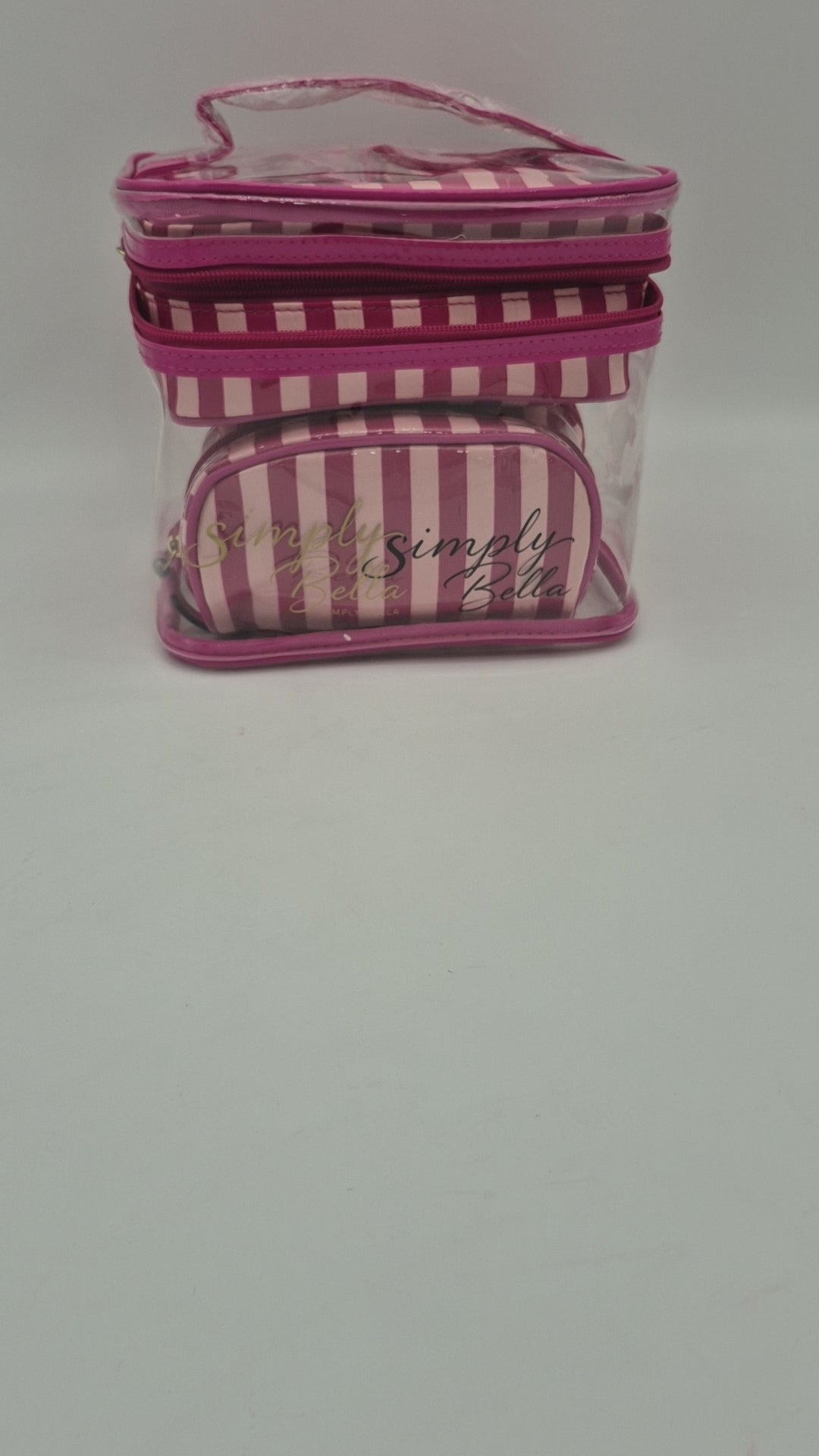 Print Makeup Bag - Fucshia Simply Bella | Wholesale Makeup