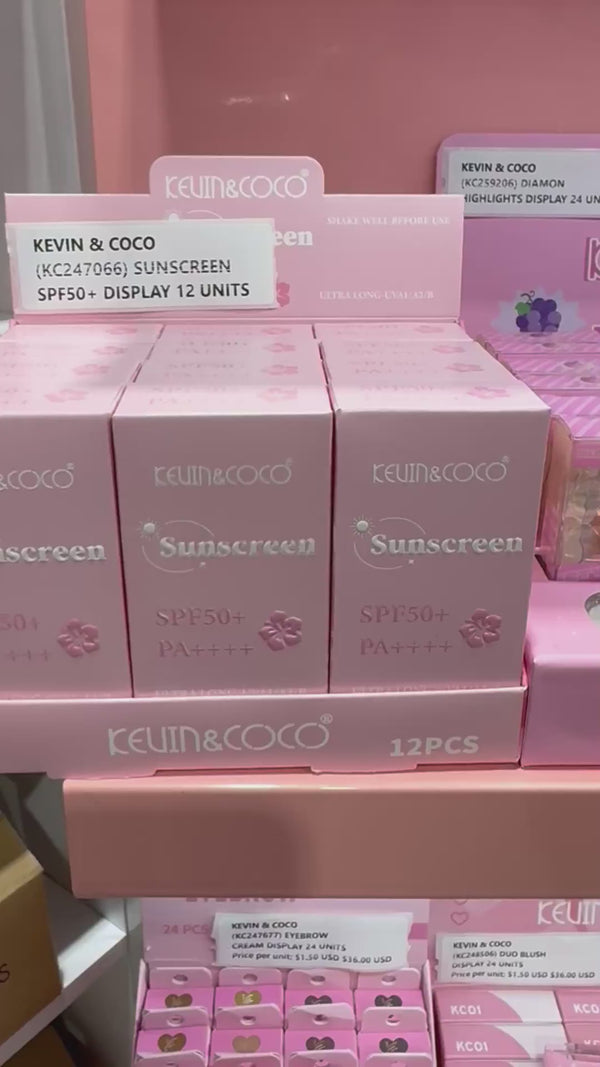 Sunscreen SPF50+ Kevin & Coco | Wholesale Makeup