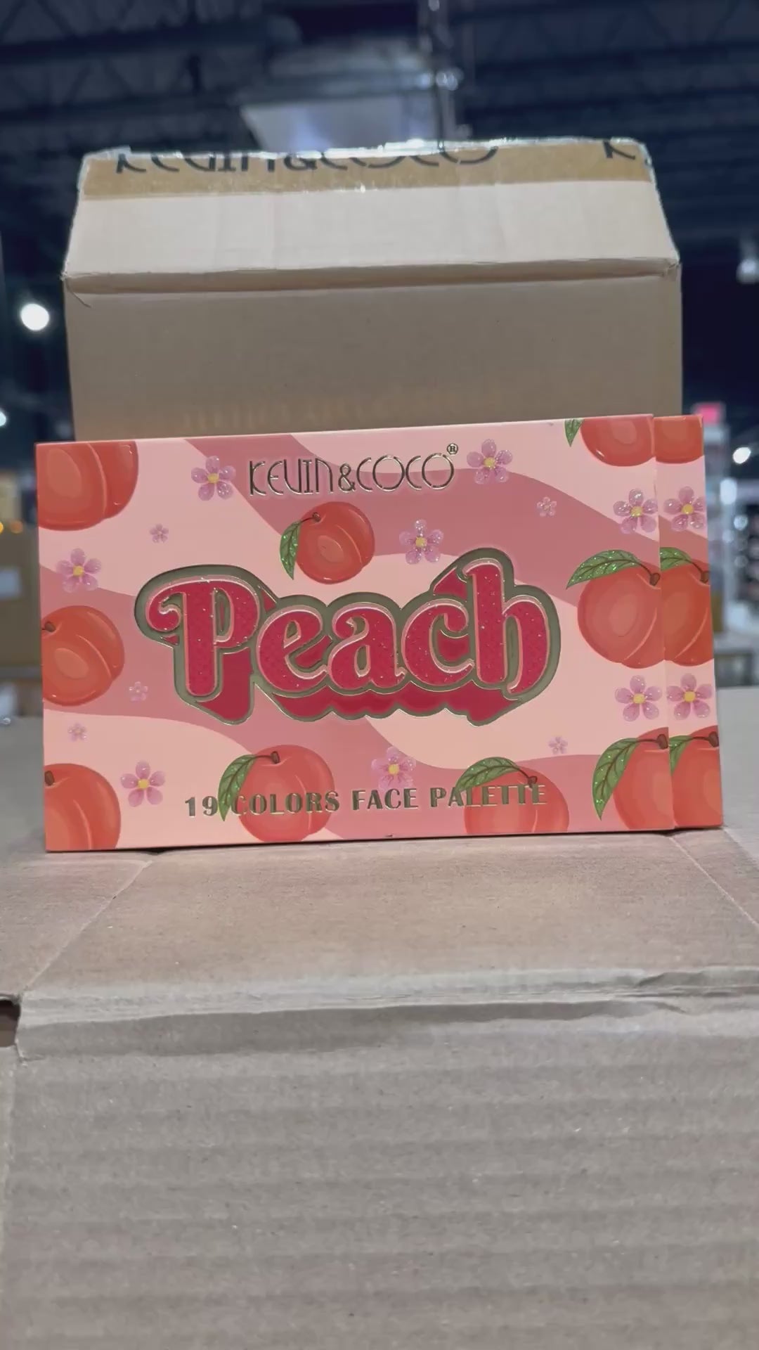 Peach 19 Colors Face Palette Kevin & Coco | Wholesale Makeup
