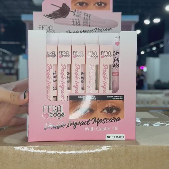 Double Impact Mascara With Castor Oi - Feral Edge | Wholesale Makeup