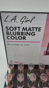 L.A. Girl Soft Matte Blurring Color - Lip Color - Wholesale Display 42 Units (GPD586)