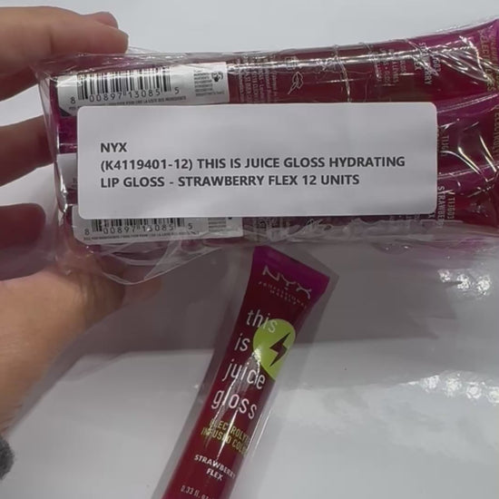 Hydrating Lip Gloss Strawberry Flex NYX | Wholesale Makeup