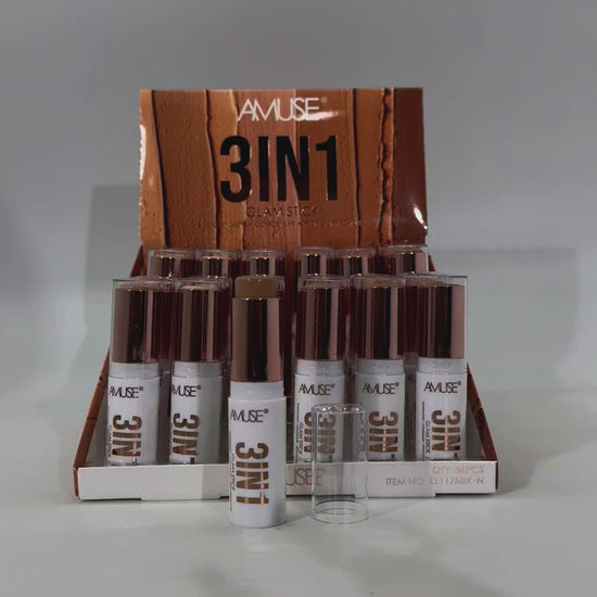 3 In 1 Foundation Stick - Amuse | Wholesale Makeup